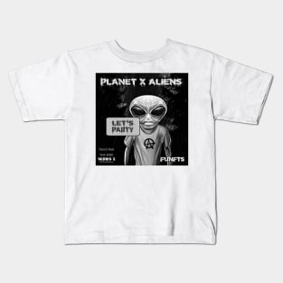 Retro 80's Alien Sci Fi Comic Book Style Kids T-Shirt